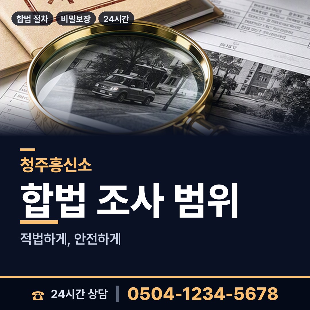 청주 내수읍 불륜현장 상담 안내